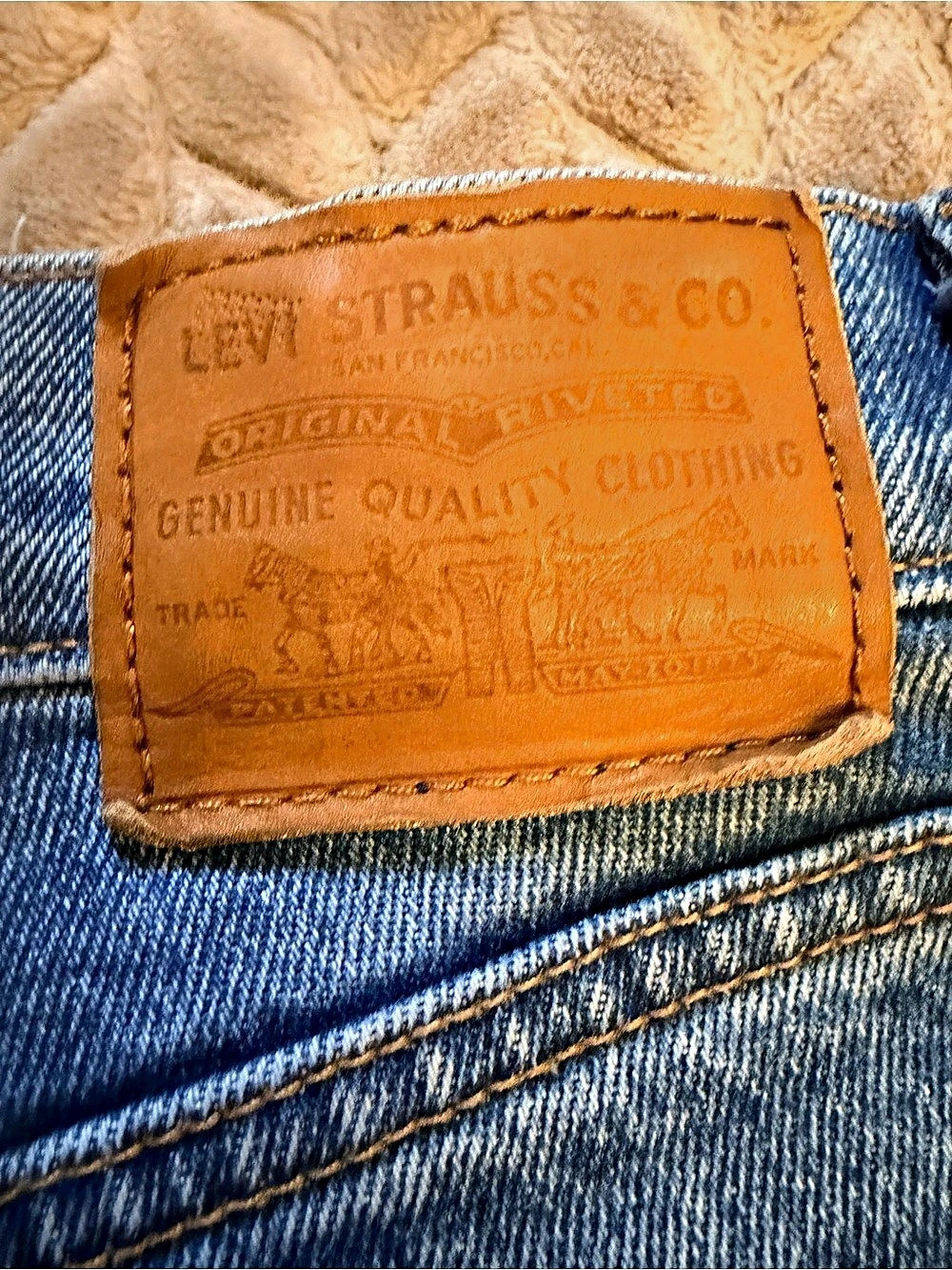 Levi's Wedgie Straight Leg Jeans Blue Waist 27 Cropped straight-leg jeans - Picture 5 of 6